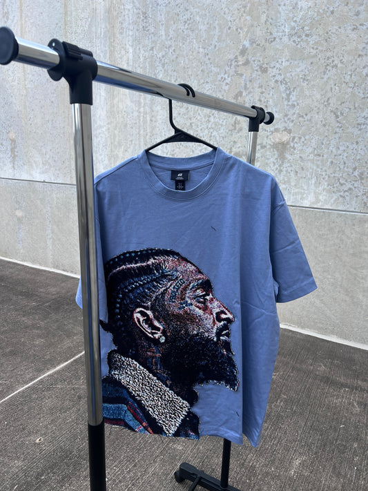 Big Face Celebrity Tapestry Tee (Nipsey Hussle)