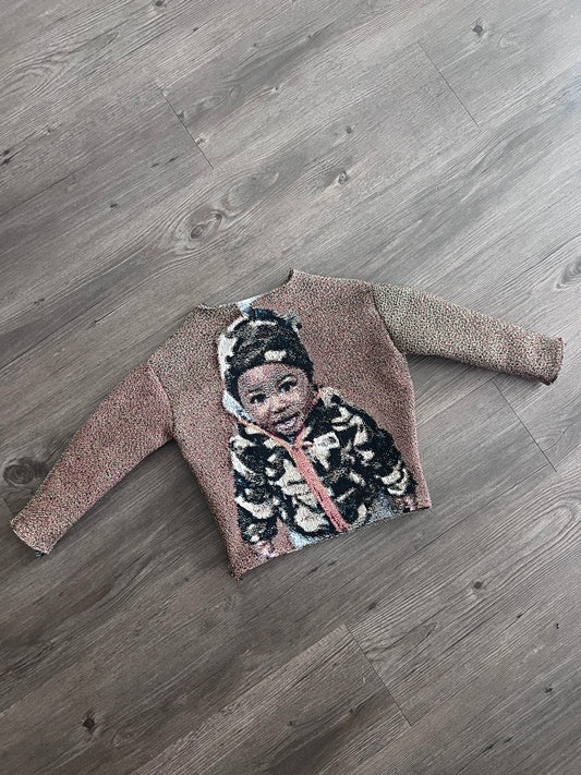 Toddler Tapestry Woven Sweater (No Hood Attachment)